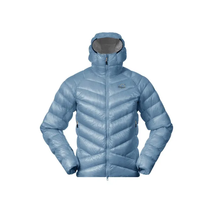 Men Bergans Of Norway Down Jackets Y Lightline Weightless Down Jacket Hood Elemental Blue