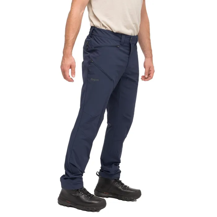 Men Bergans Of Norway Everyday Pants Rabot Light Softshell Pants Navy Blue
