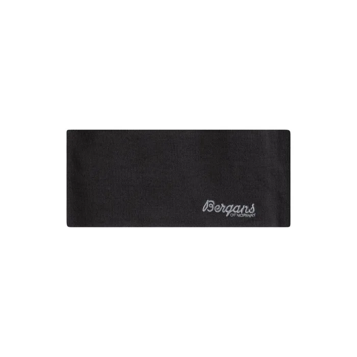 Men Bergans Of Norway Headband Allround Thin Merino Headband Dark Shadow Grey