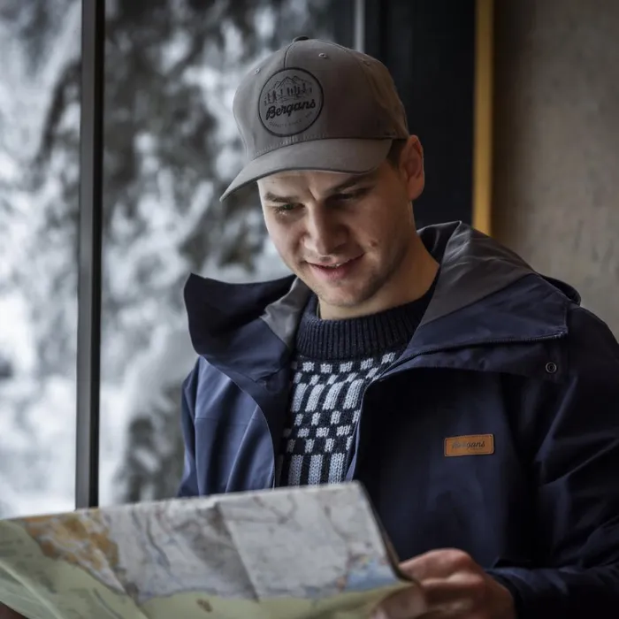 Men Bergans Of Norway Jumpers And Long Sleeves Nordmarka Merino Jumper Navy Blue Husky Blue