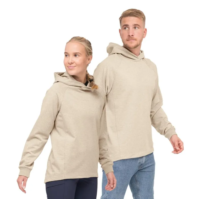 Men Bergans Of Norway Jumpers And Long Sleeves Oslo Urban Comfy Hoodie Unisex Chalk Sand