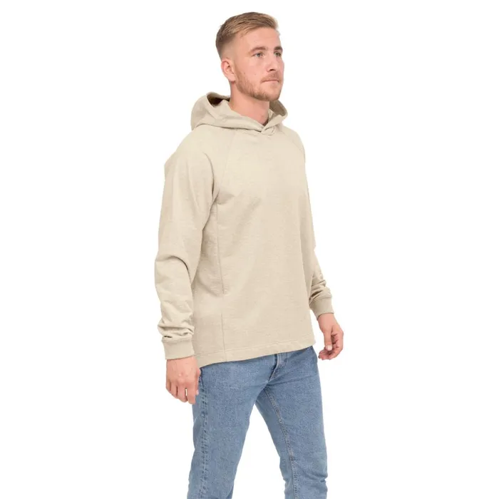 Men Bergans Of Norway Jumpers And Long Sleeves Oslo Urban Comfy Hoodie Unisex Chalk Sand