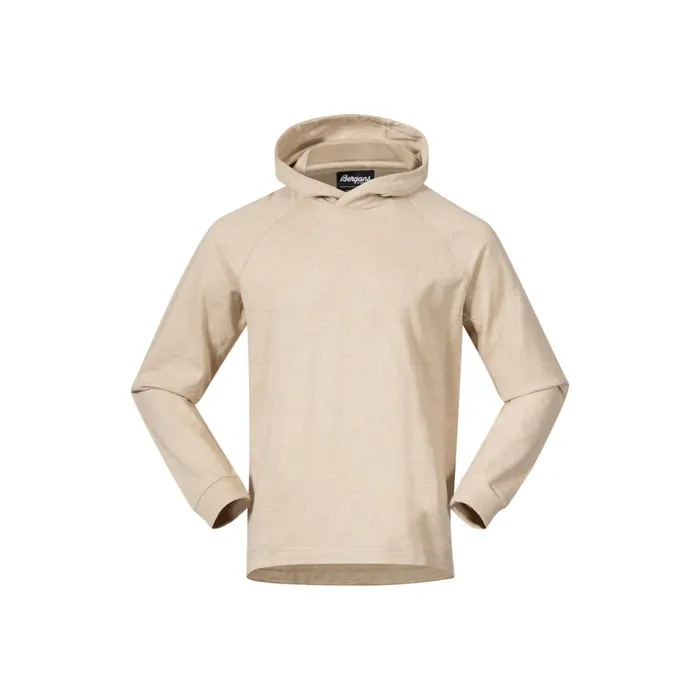 Men Bergans Of Norway Jumpers And Long Sleeves Oslo Urban Comfy Hoodie Unisex Chalk Sand