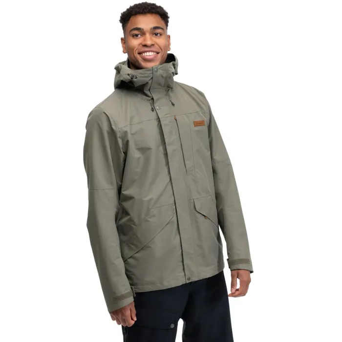 Men Bergans Of Norway Shell Jackets Nordmarka 2l Shell Jacket Green Mud