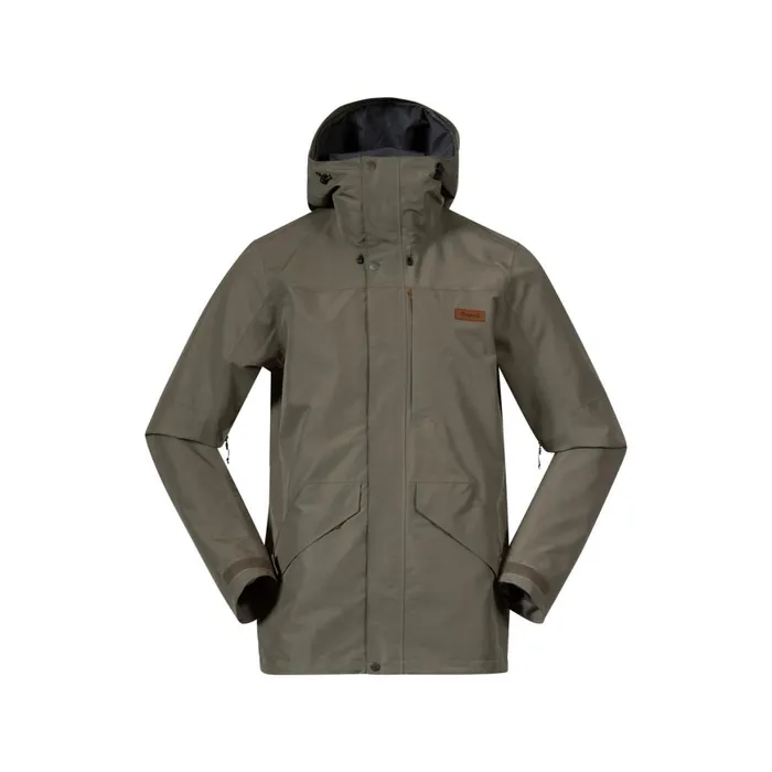 Men Bergans Of Norway Shell Jackets Nordmarka 2l Shell Jacket Green Mud