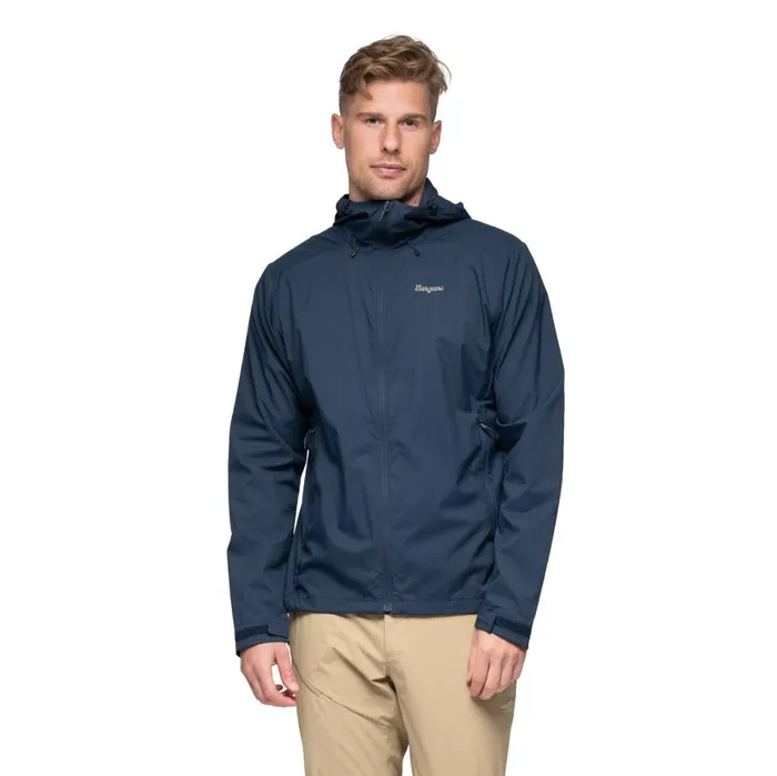 Men Bergans Of Norway Softshell Jackets Rabot Windbreaker Jacket Navy Blue