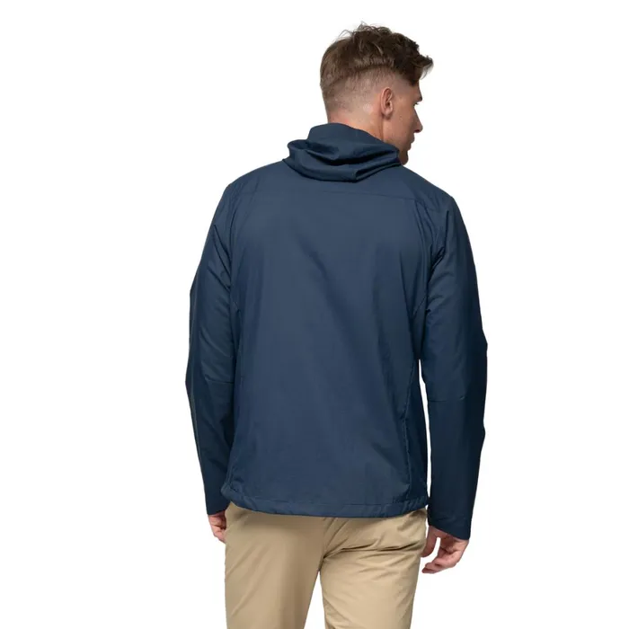 Men Bergans Of Norway Softshell Jackets Rabot Windbreaker Jacket Navy Blue