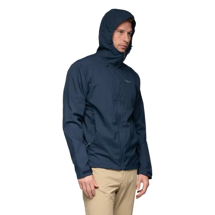 Men Bergans Of Norway Softshell Jackets Rabot Windbreaker Jacket Navy Blue