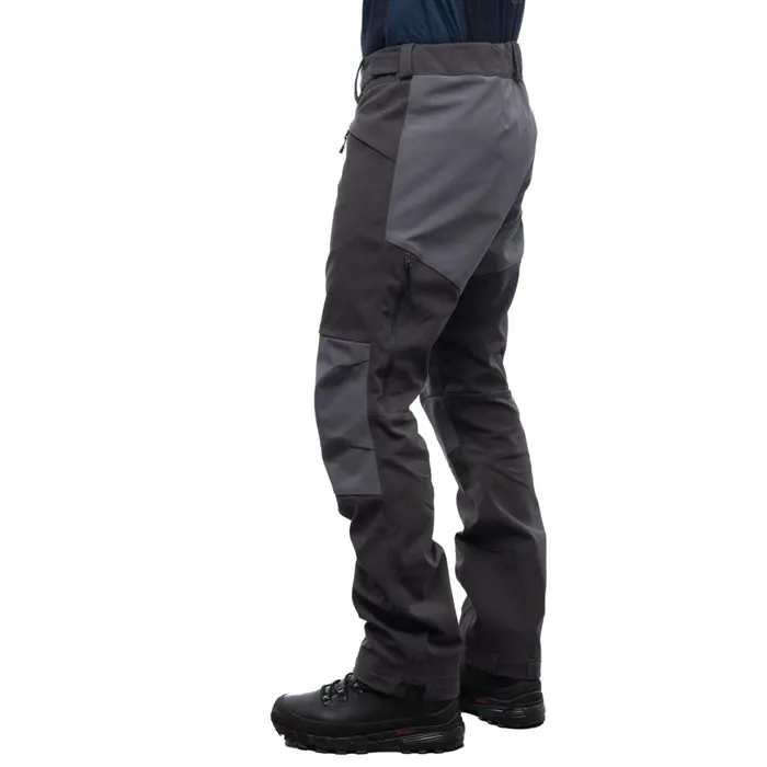 Men Bergans Of Norway Softshell Pants Fjorda Trekking Hybrid Pants Solid Charcoal