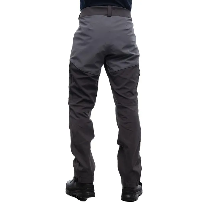 Men Bergans Of Norway Softshell Pants Fjorda Trekking Hybrid Pants Solid Charcoal