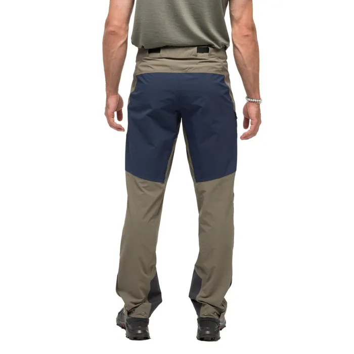Men Bergans Of Norway Softshell Pants Vaagaa Softshell Pants Green Mud Navy