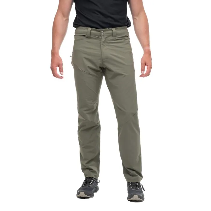Men Bergans Of Norway Softshell Pants Vandre Light Softshell Pants Greenmud