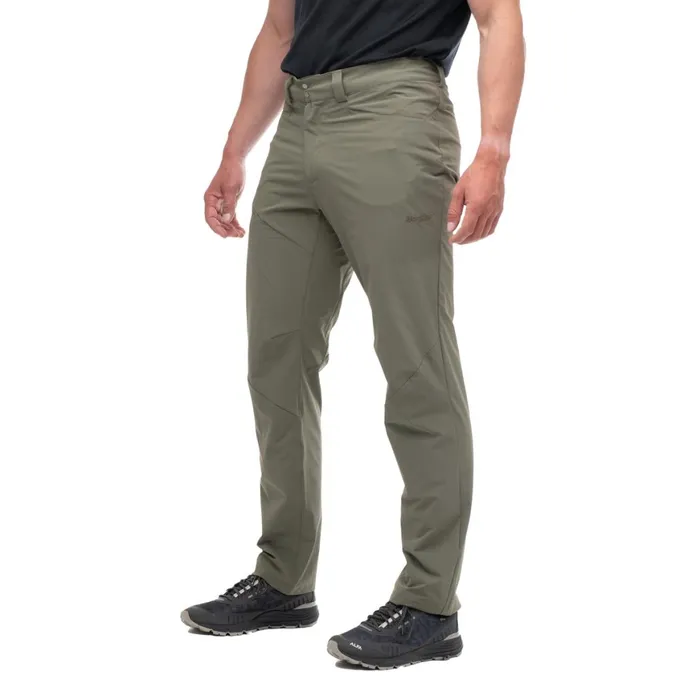 Men Bergans Of Norway Softshell Pants Vandre Light Softshell Pants Greenmud