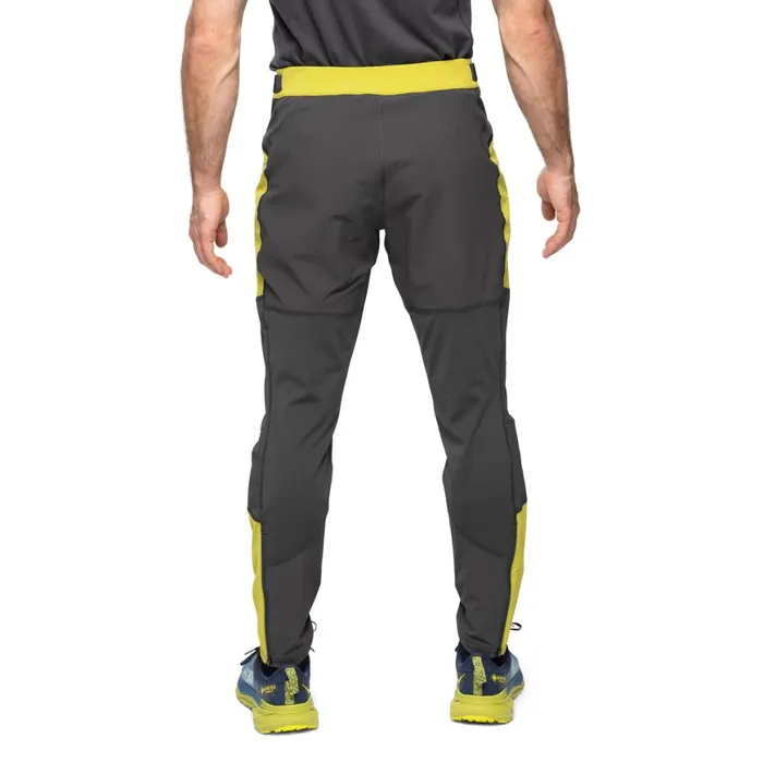 Men Bergans Of Norway Softshell Pants Y Lightline Progressive Pants Golden Lime Green Dark Shadow Grey