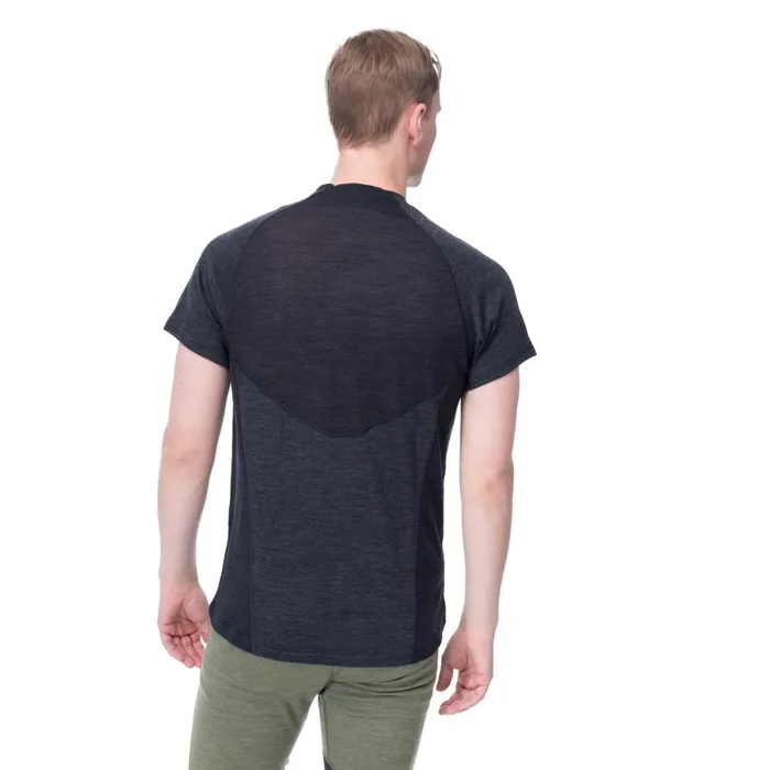 Men Bergans Of Norway TShirts InnerLight Tee Solid Charcoal
