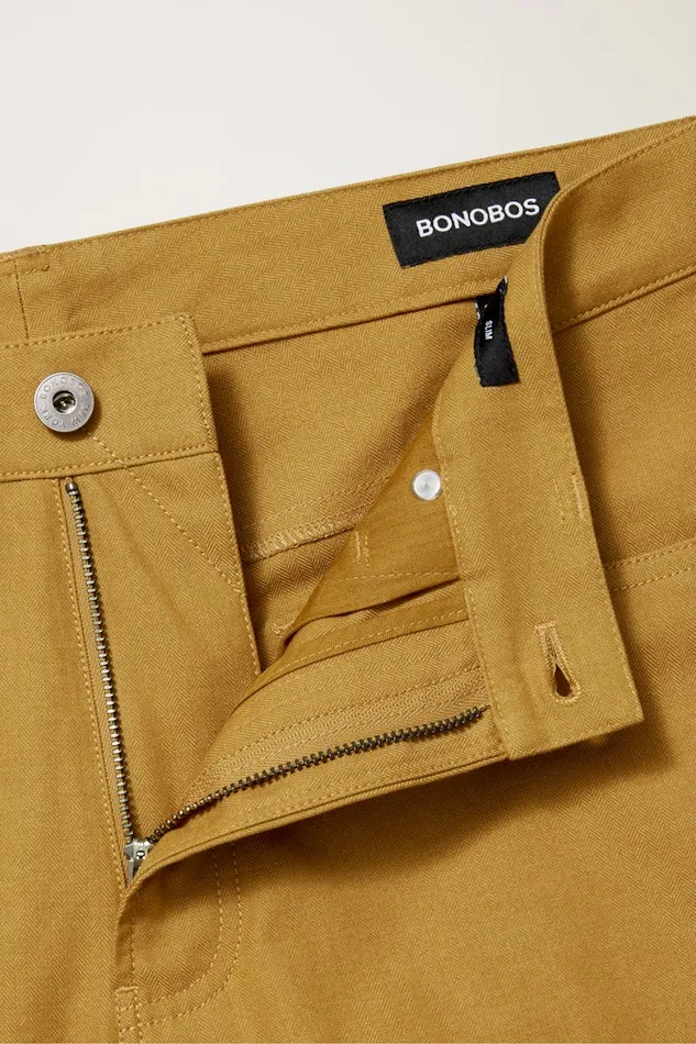 Men Bonobos 5Pocket Pants Herringbone 5Pocket Pants Bronze Medal