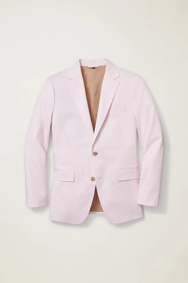 Men Bonobos Blazers and Sport Coats Italian Stretch Cotton Suit Jacket Dusty Pink