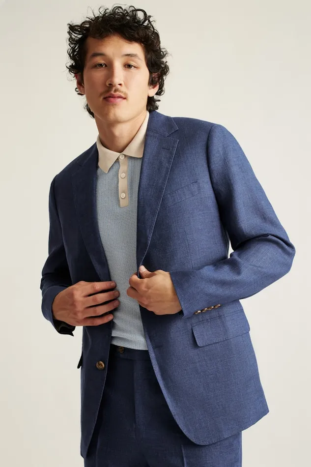 Men Bonobos Blazers and Sport Coats Jetsetter Italian Linen Blazer Bright Navy Men Bonobos Blazers and Sport Coats Jetsetter Italian Linen Blazer Bright Navy
