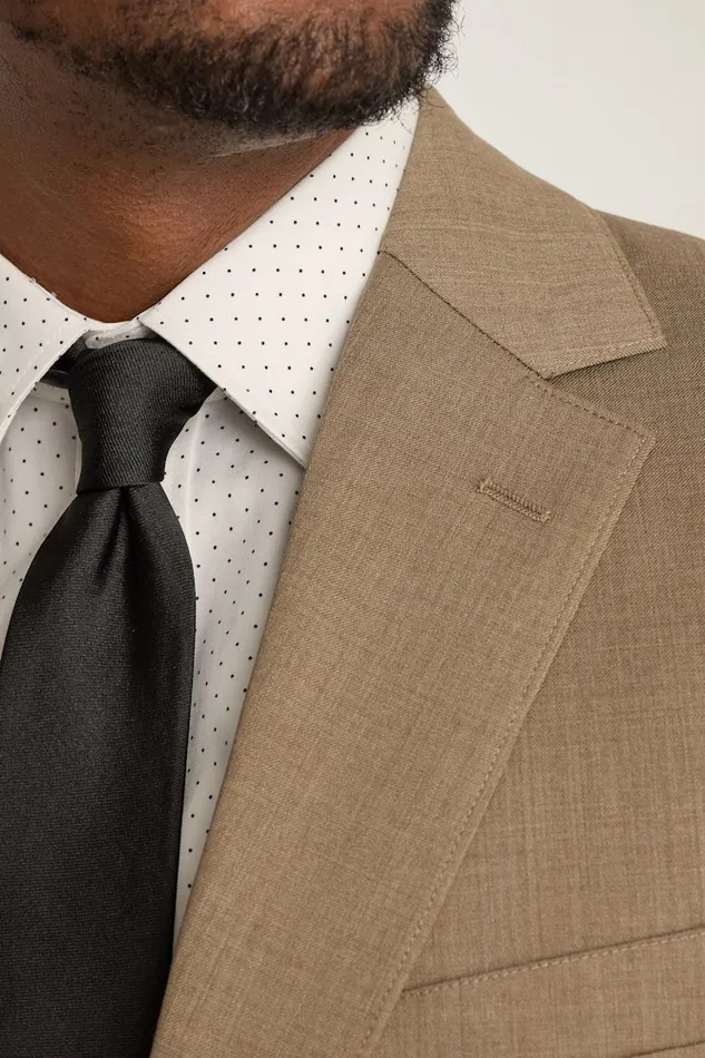 Men Bonobos Blazers and Sport Coats Jetsetter Stretch Wool Suit Jacket Tan