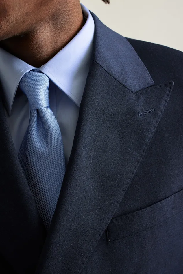 Men Bonobos Blazers and Sport Coats Jetsetter Wool Double Breasted Blazer Light Navy
