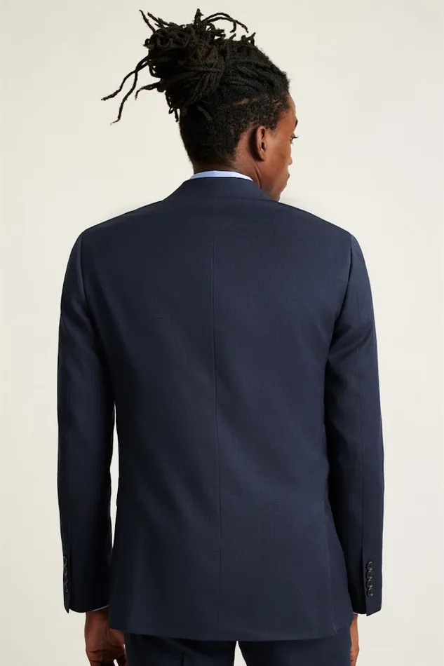 Men Bonobos Blazers and Sport Coats Jetsetter Wool Double Breasted Blazer Light Navy