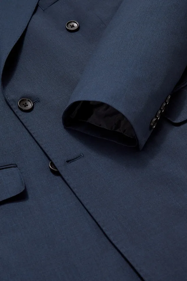 Men Bonobos Blazers and Sport Coats Jetsetter Wool Double Breasted Blazer Light Navy
