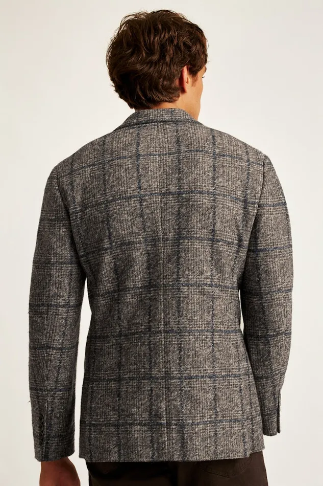 Men Bonobos Blazers and Sport Coats Knit Blazer Navy Brown Glen Plaid Men Bonobos Blazers and Sport Coats Knit Blazer Navy Brown Glen Plaid