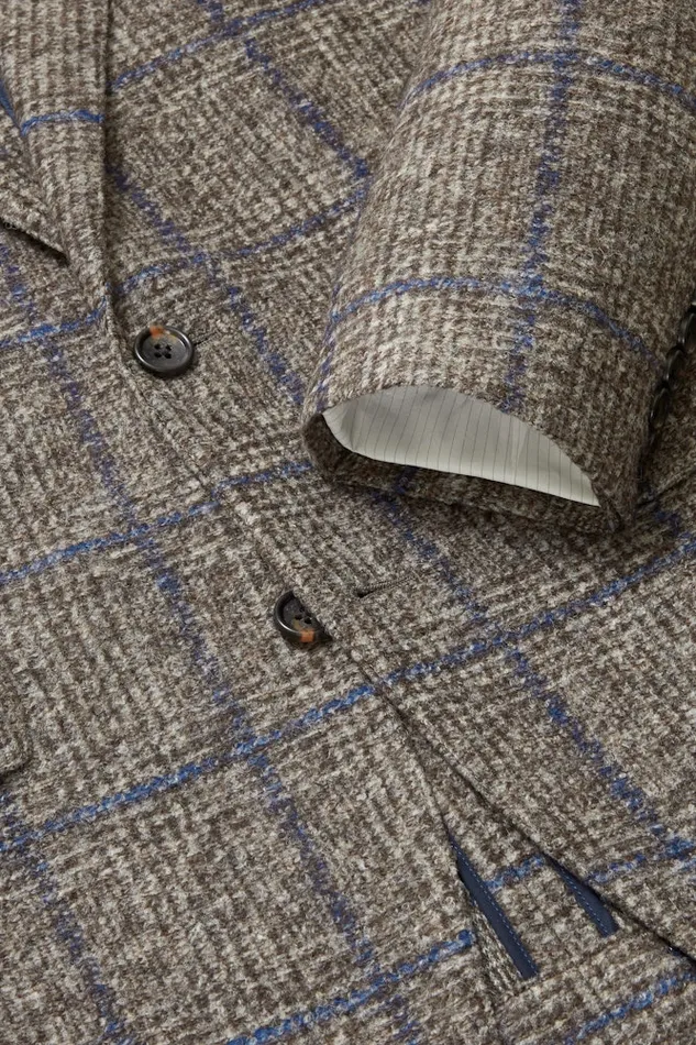 Men Bonobos Blazers and Sport Coats Knit Blazer Navy Brown Glen Plaid Men Bonobos Blazers and Sport Coats Knit Blazer Navy Brown Glen Plaid