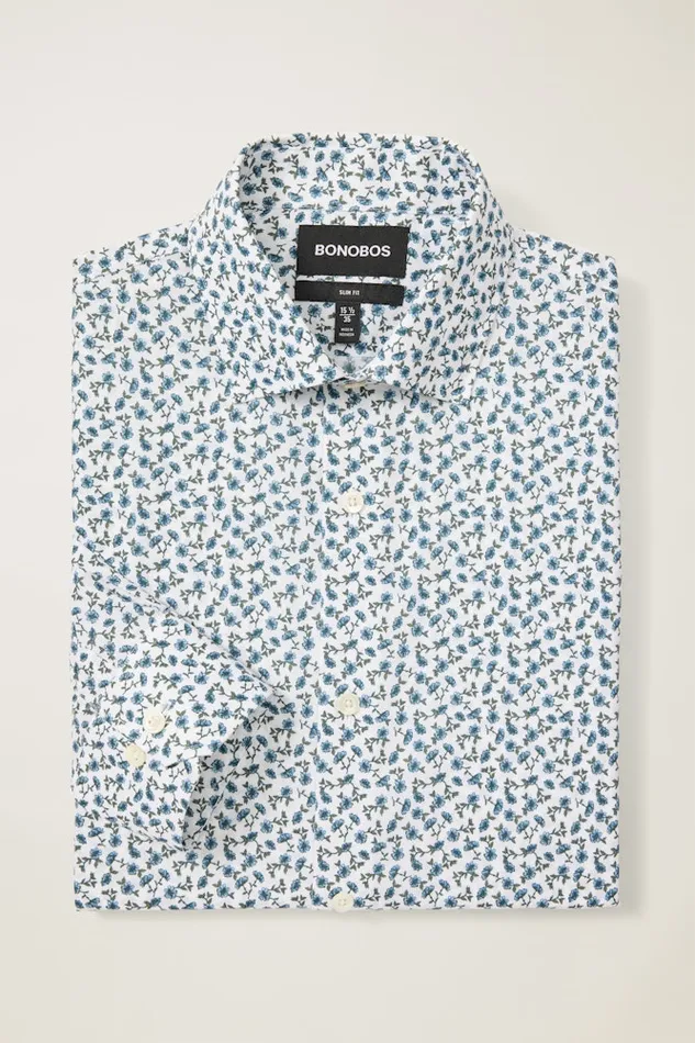 Men Bonobos Business Casual Shirts Sophisticated and Comfy Bonobos Jetsetter Stretch Dress Shirt Blue Martin Floral Men Bonobos Business Casual Shirts Sophisticated and Comfy Bonobos Jetsetter Stretch Dress Shirt Blue Martin Floral