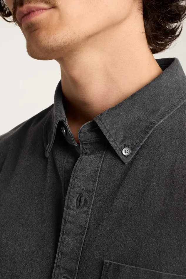 Men Bonobos Casual Shirts Everyday Denim Shirt Black Rinse Wash Men Bonobos Casual Shirts Everyday Denim Shirt Black Rinse Wash