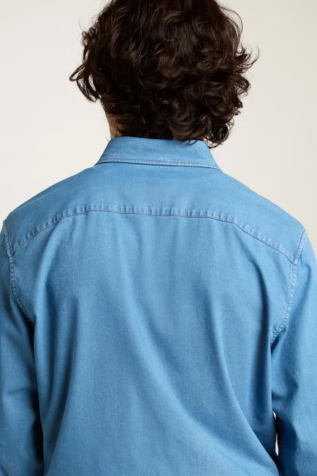 Men Bonobos Casual Shirts Everyday Denim Shirt Ocean Blue Wash Men Bonobos Casual Shirts Everyday Denim Shirt Ocean Blue Wash