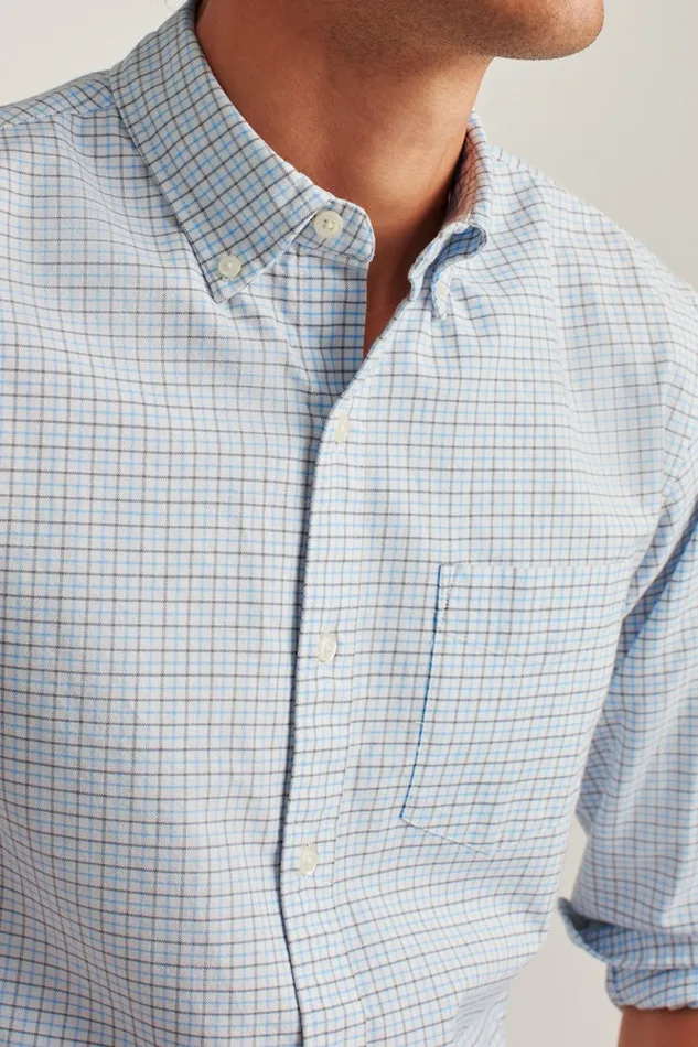 Men Bonobos Casual Shirts Everyday Oxford Shirt Classic Oxford Button Down Blue Nickel Check Men Bonobos Casual Shirts Everyday Oxford Shirt Classic Oxford Button Down Blue Nickel Check