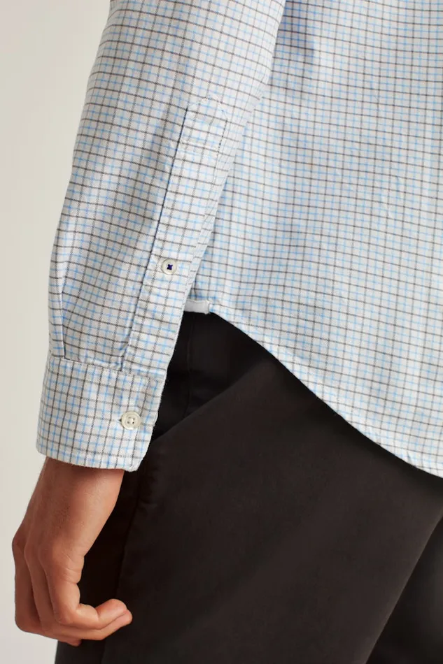 Men Bonobos Casual Shirts Everyday Oxford Shirt Classic Oxford Button Down Blue Nickel Check Men Bonobos Casual Shirts Everyday Oxford Shirt Classic Oxford Button Down Blue Nickel Check