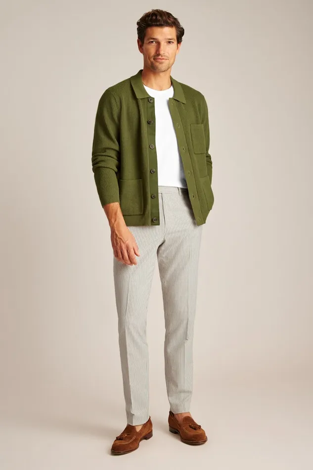 Men Bonobos Chinos Italian Stretch Chinos Stone Grey Navy Pinstripe