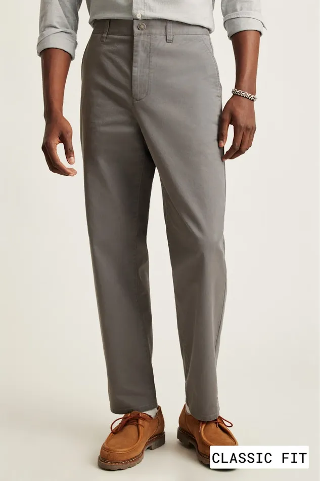 Men Bonobos Chinos Stretch Washed Chino Pants Tailored and Slim Fit Chinos Graphites
