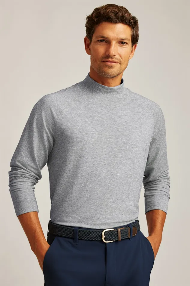 Men Bonobos Crew and VNeck Sweaters Playthrough Performance Pullover Grey Men Bonobos Crew and VNeck Sweaters Playthrough Performance Pullover Grey