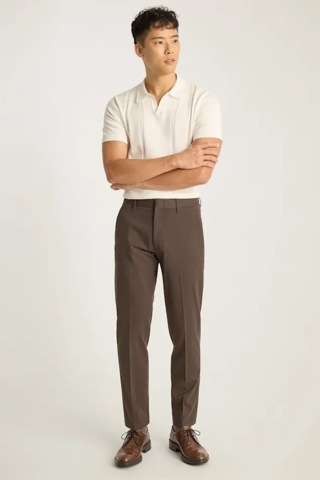 Men Bonobos Dress Pants Easy WrinkleResistant Bonobos Stretch Dress Pants Tuesday Brown Micro Dobby
