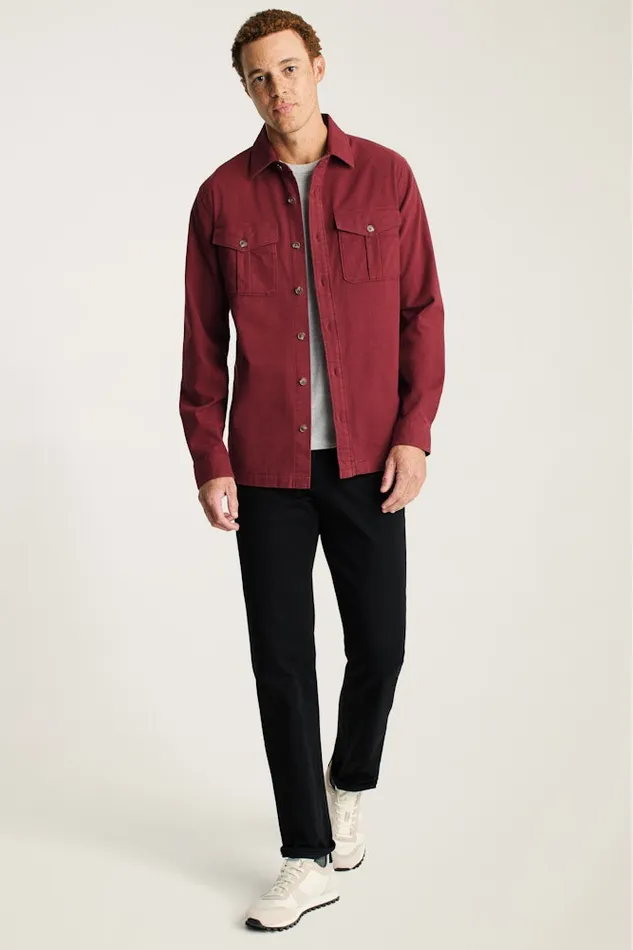 Men Bonobos Flannels and Shirt Jackets Moleskin Overshirt Heather Mahogany