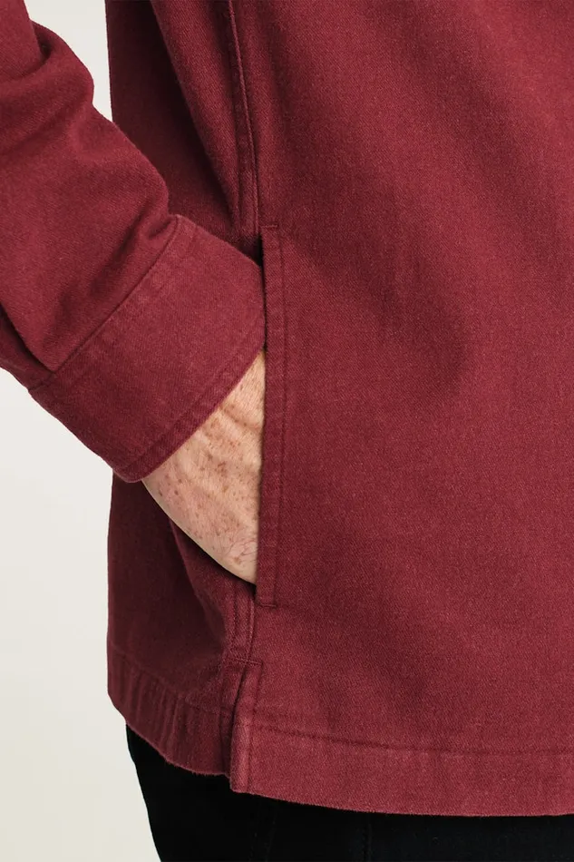 Men Bonobos Flannels and Shirt Jackets Moleskin Overshirt Heather Mahogany