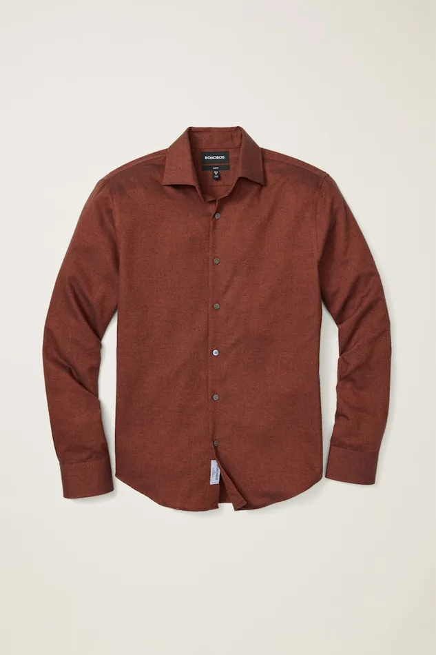 Men Bonobos Formal Dress Shirts Jetsetter Premium Merino Dress Shirt Rust Men Bonobos Formal Dress Shirts Jetsetter Premium Merino Dress Shirt Rust