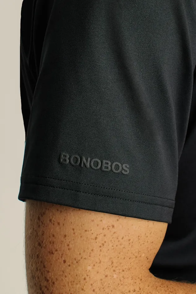 Men Bonobos Golf Polos and Tops The Performance Golf Polo Shirt Solid and Striped Jet Black Men Bonobos Golf Polos and Tops The Performance Golf Polo Shirt Solid and Striped Jet Black