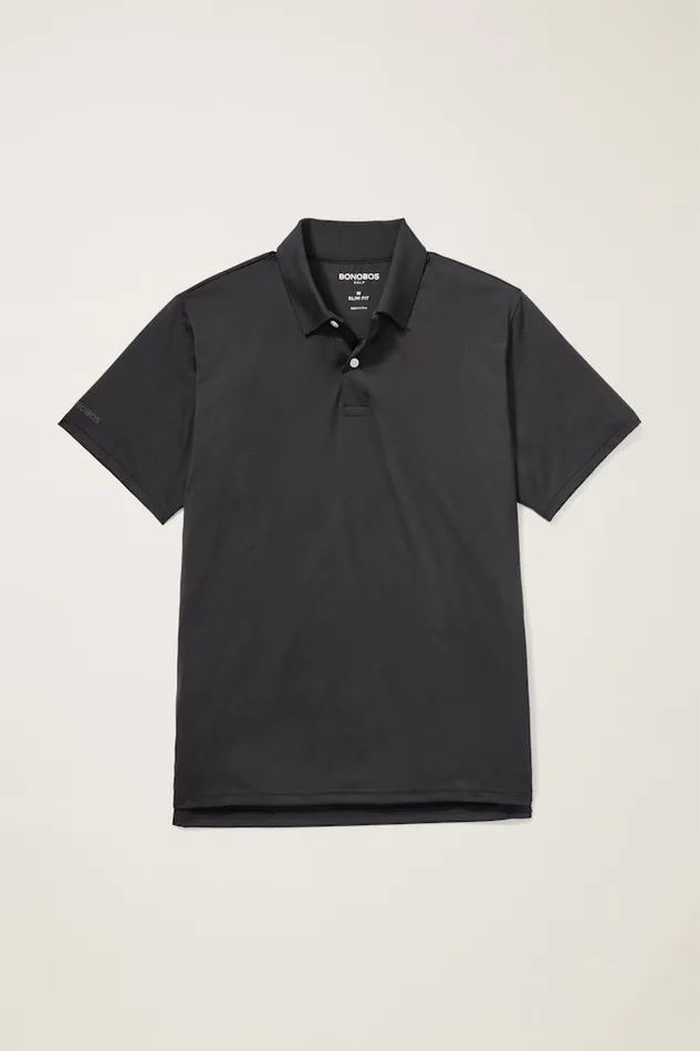 Men Bonobos Golf Polos and Tops The Performance Golf Polo Shirt Solid and Striped Jet Black Men Bonobos Golf Polos and Tops The Performance Golf Polo Shirt Solid and Striped Jet Black