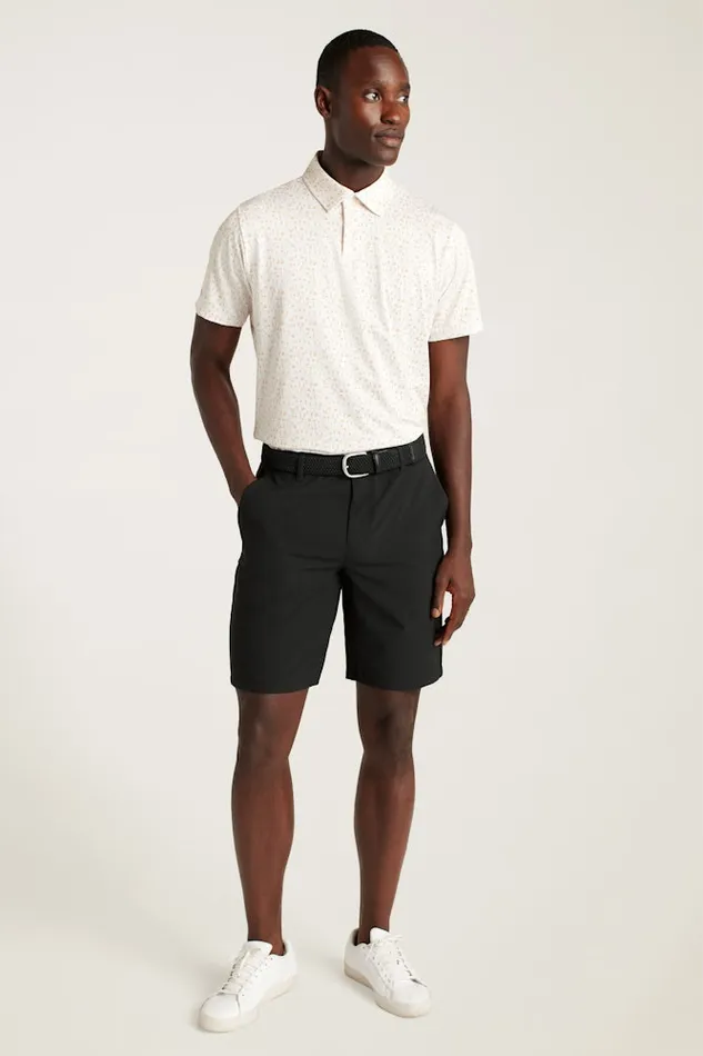 Men Bonobos Golf Polos and Tops The Performance Golf Polo Shirt Solid and Striped Orange Golf Oasis