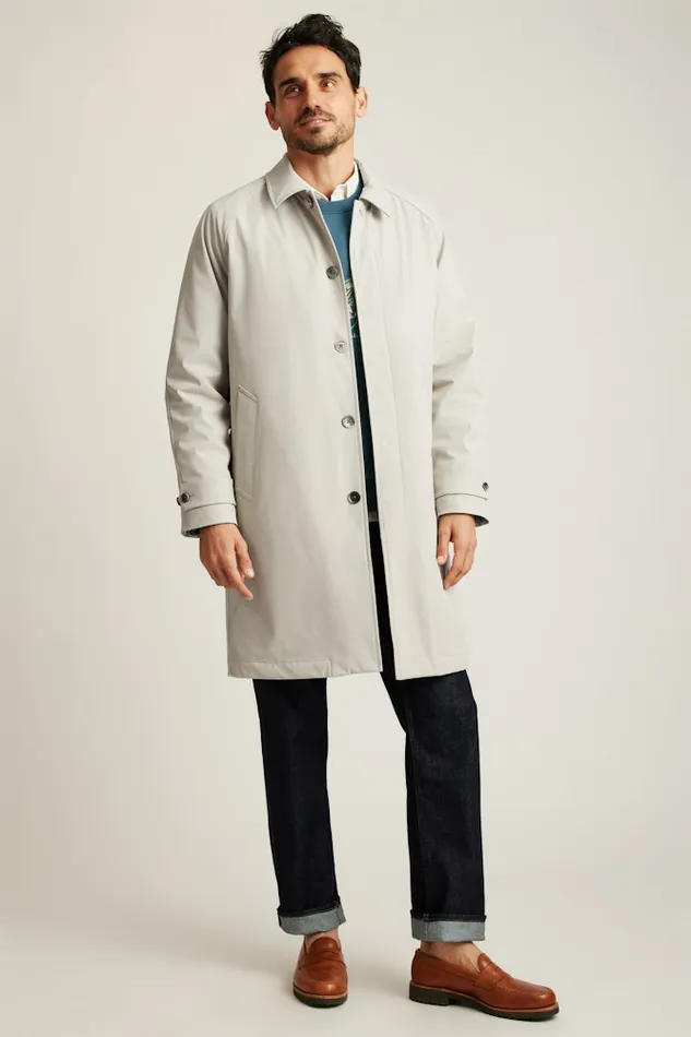 Men Bonobos Jackets and Coats Conquer Rainy Days In Style With Bonobos039 Italian Mac Jacket Stone Beige