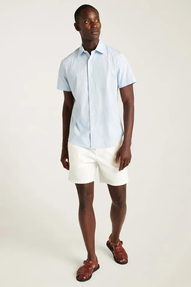 Men Bonobos Short Sleeve Shirts Button Up Your Style With Bonobos039 Riviera Short Sleeve Shirt Blue Oxnard Stripe