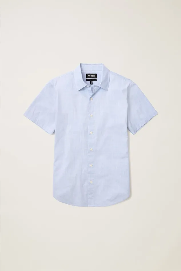 Men Bonobos Short Sleeve Shirts Button Up Your Style With Bonobos039 Riviera Short Sleeve Shirt Blue Oxnard Stripe
