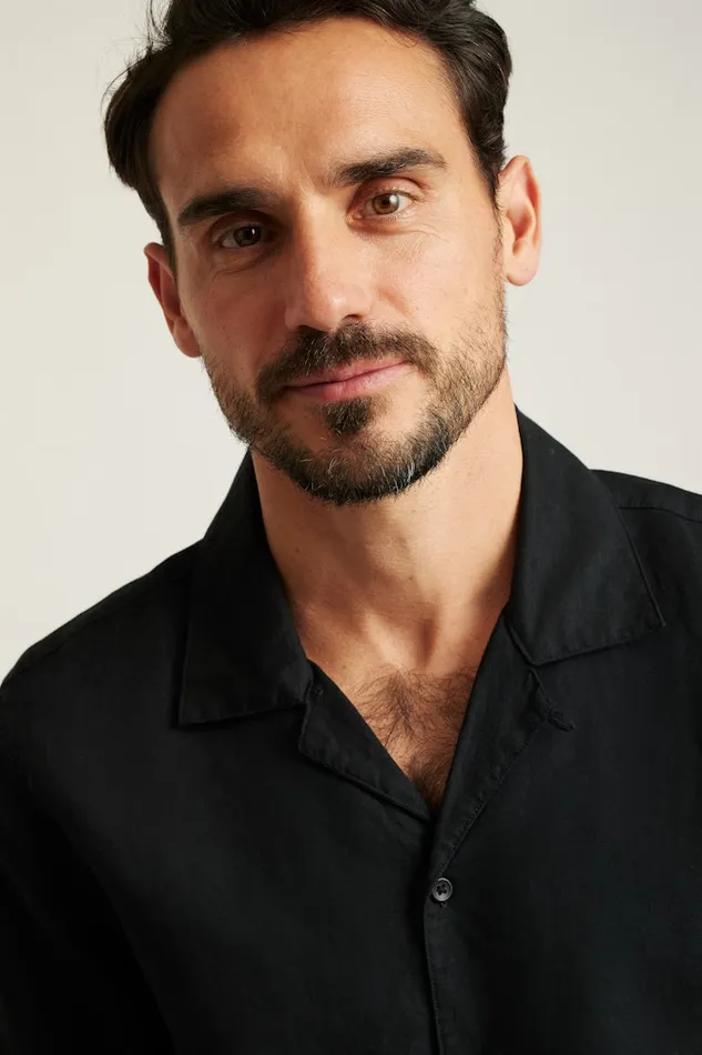 Men Bonobos Short Sleeve Shirts Riviera Cabana Shirt Black Men Bonobos Short Sleeve Shirts Riviera Cabana Shirt Black