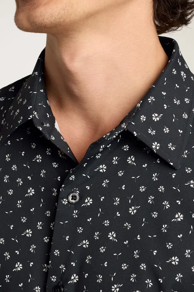Men Bonobos Short Sleeve Shirts Tech Short Sleeve Shirt Black Sea Floral Men Bonobos Short Sleeve Shirts Tech Short Sleeve Shirt Black Sea Floral