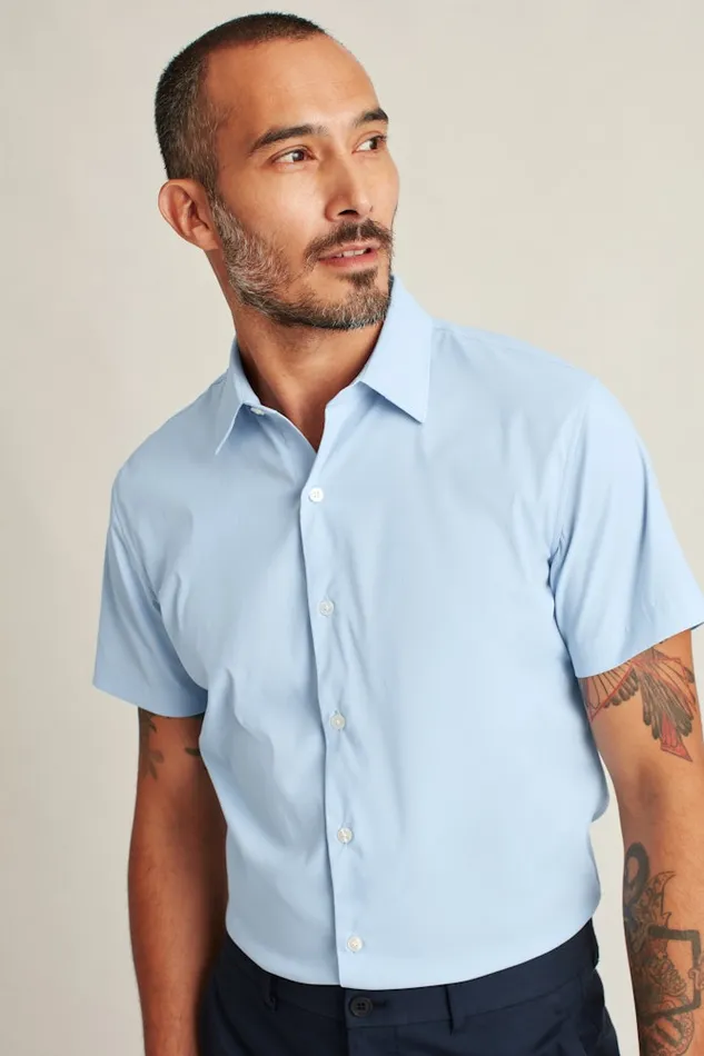 Men Bonobos Short Sleeve Shirts Tech Short Sleeve Shirt Blue Men Bonobos Short Sleeve Shirts Tech Short Sleeve Shirt Blue