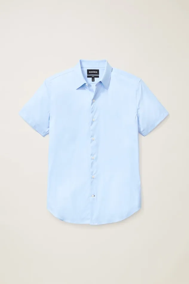 Men Bonobos Short Sleeve Shirts Tech Short Sleeve Shirt Blue Men Bonobos Short Sleeve Shirts Tech Short Sleeve Shirt Blue